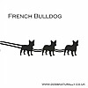 French Bulldog Santa Sleigh